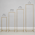 Gold Metal Wedding Sign Stand: Modern Event Decor Frame